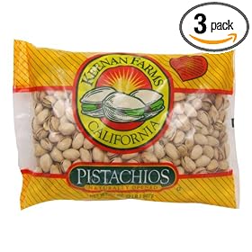 Keenan Farms Pistachio, In-Shell Natural, 32-Ounce Bags (Pack of 3)