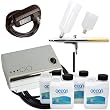 Complete Professional Belloccio Sunless Tanning Airbrush System with Ocean DHA Solution Sunless Tanning Variety Sampler Pack (4 Different Solutions - 1 Pint Total)