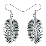 Boucles d'oreilles feuilles en Argent fin - Bijoux indienspar ShalinIndia