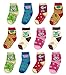 Deluxe Anti Slip Non Skid Slipper Socks with Grips For Baby Toddler Kids Girls