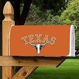 NCAA Texas Longhorns Burnt Orange Team Logo Mailbox Cover