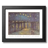 Vincent Van Gogh Night Stars Wall Decor Picture Framed Art Print