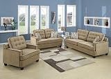 New 3Pc Contemporary Modern Fabric Sofa Set #AC-JADA New 3Pc Contemporary Modern Fabric Sofa Set #AC-JADA
