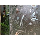 CottonColors Premium No-Glue 3D Static Decorative Privacy Window Films,3Ft X 6.5Ft.(90 x 200Cm)