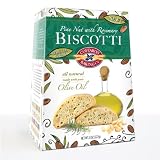 Coffaro's Baking Company  Pine Nut with Rosemary Olive Oil Biscotti, 8-Ounce Boxes (Pack of 3)
