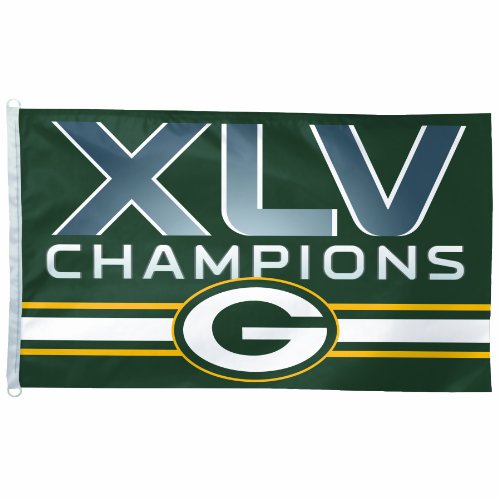 NFL Green Bay Packers Super Bowl Champs 3-by-5 foot Flag