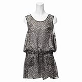 エムビー（大きいサイズ）（MB） チュニック（小花柄シフォンチュニック） レディス 【クロ/LL】
