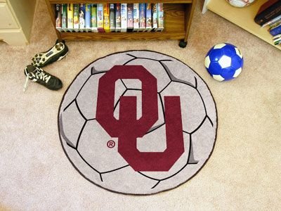 Buy Oklahoma Sooners NCAA Soccer Ball Round Floor Mat (29) by Fan Mats