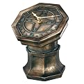 Hen-Feathers Bontique Sundial Clock - Bronze