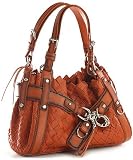 Francesco Biasia ''Belinda'' Orange Leather Purse