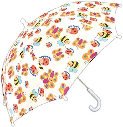 Childrens Girls Bug Butterfly Ladybug Rain Umbrella