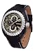 Police 'Trooper' Gents Black Leather Strap Watch With Black Dial