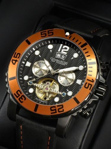 Calvaneo Sea Command Black PVD / Orange