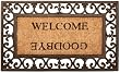Esschert Design Welcome/Goodbye Door Mat - Rectangle