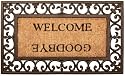 Esschert Design Welcome/Goodbye Door Mat - Rectangle