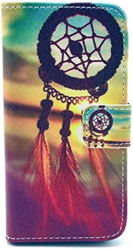 Iphone5s Case,iphone5 Caes,Wind chimes Pattern Premium Pu Leather Wallet Flip Protective Skin Case with Magnetic Closure for Apple Iphone5s (Iphone5) (Wind chimes1)