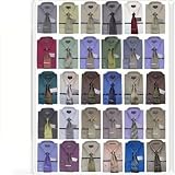 30 lot Eterno Italy Men's Italian Dress Shirt & Tie Sets