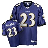 Willis McGahee Jersey: Reebok Purple Replica #23 Baltimore Ravens Jersey - Medium
