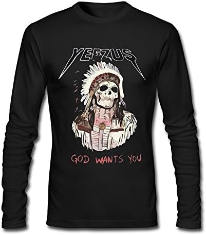 Cheersaing Men's Kanye West Yeezus God Wants You Shirts XL Black
