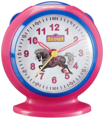 Scout M&auml;dchen-Wecker Pferd rosa 280001021