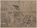Poster Print of Artwork showing a house haunted by a large demon, a large spider, and many inanimate objects which have now come to life to disrupt a game of go between Minamoto (RaikoÌ) Yorimitsu and another warrior