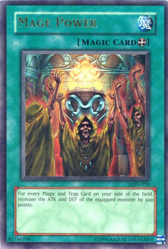 Buy Yu-Gi-Oh Labyrinth of Nightmare Foil Card – Mage Power Ultra Rare – LON-050