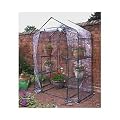 GARDEN/OUTDOOR WALK IN GREENHOUSE WITH 4 PLANT SHELVES
