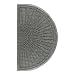 Andersen 272 Medium Grey Polypropylene WaterHog Grand Classic Mat, Half Oval, 2.3' Length x 4' Width, For Indoor/Outdoor