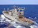 A Helicopter Clears the Flight Deck of Military Sealift Command Ammunition Ship Usns ...