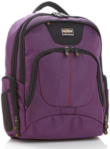 Phil Keoghan NOW Backpack with Laptop Computer Organizer Purple Durable NEW!
