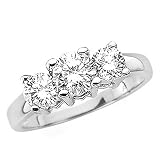 3 Diamond Anniversary Band 1/4 ct. in 14K White Gold (Higher Quality)