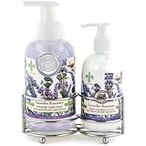 Michel Design Works Hand Care Soap/Lotion Caddy Set, Lavender Rosemary, 25.8-Ounce