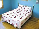 Oklahoma Sooners Bed Sheet Set (Solid Background) NCAA