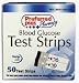 INDICATIONS: Blood Glucose Test Strips For blood glucose testing using products that feature the Prestige Smart System logo.