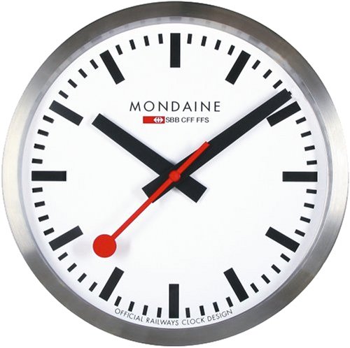 MONDAINE (モンディーン) 掛け時計 ウォール クロック A990.CLOCK.16SBB