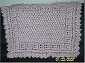 Always Lacy Pink Baby Afghan