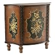 Hand-Painted 3-Drawer Chest - Black/ Cream Floral