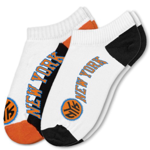 NBA New York Knicks Mens Two Pack No Show Socks