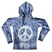 Vintage Havana - Girls Tie Dye Vintage Peace Hoodie Sweatshirt Jacket, Navy