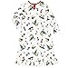 Peanuts Snoopy Little Girls Christmas Granny Gown Nightgown (L (10-12), Christmas White)