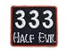 333 Half Evil Iron On Patch