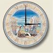 Wood clock~Beach Scene~Artworks Home Accents~ large kitchen wall Clocks~273