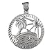 Clevereve's 14K White Gold Pendant Two Tone
