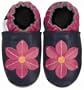 Robeez Pop Flower Navy Soft Sole Baby Shoes 12-18 months * 08 Newest Collection -- We Have Large Selections! *