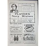 1907 Players Tobacco Razors Railway Binoculars Luntin by Original old antique victorian print