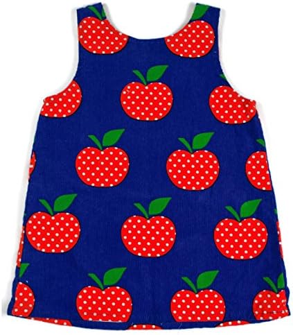 Apple Print Pinafore Dress