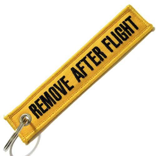 Rotary13B1 REMOVE AFTER FLIGHT - Keychain - YELLOW