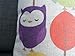 Decorbox Cotton Linen Square Throw Pillow Case Decorative Cushion Cover Pillowcase Cartoon Cute Owls and Trees 18 
