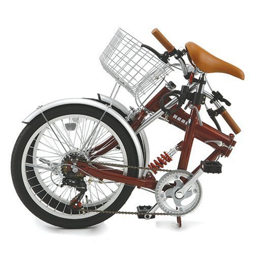 Cover image : B-GROW Heaven's カギ/カゴ/ライト付20インチ折畳み自転車 シマノ6段変速ヘブンズ レッド BF-K206-RD