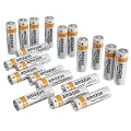 AmazonBasics Pile alcaline AA 1.5V (confezione da 20)